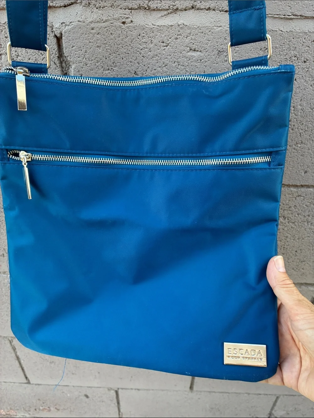 Blue Crossbody Bag - Lightweight Everyday Shoulder Bag